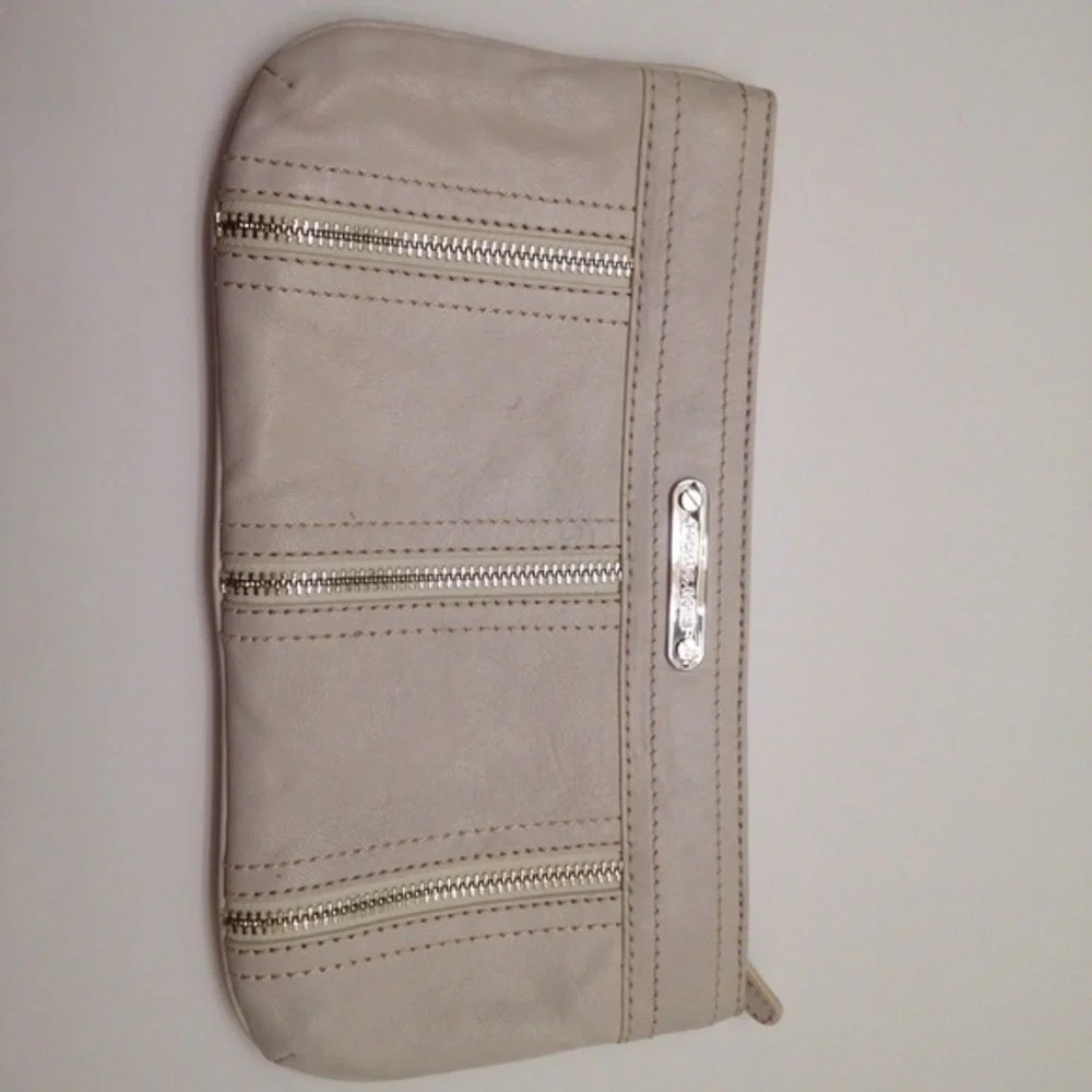 Michael Kors cream evening clutch